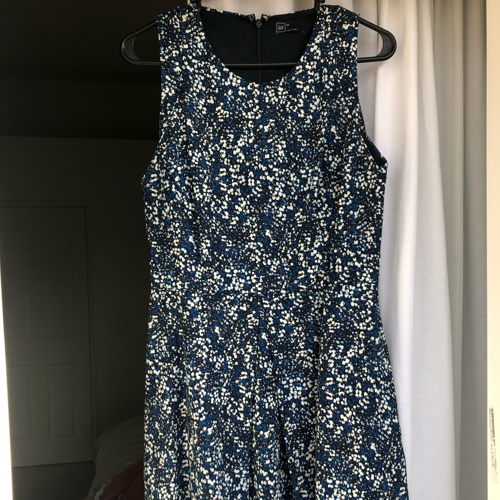 GAP floral dress, modest and professional